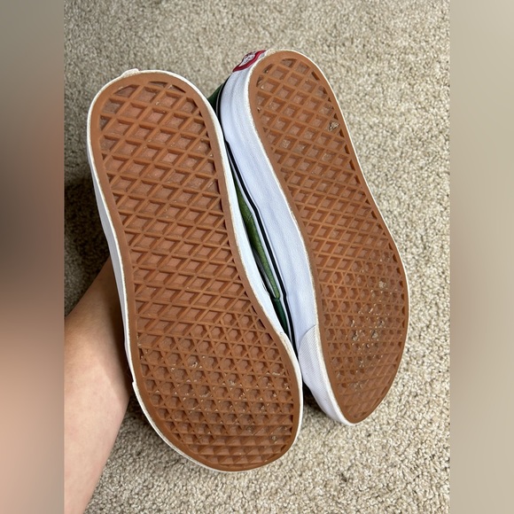 Vans High Tops Two Toned Green Sneakers Lace Up - Picture 6 of 11